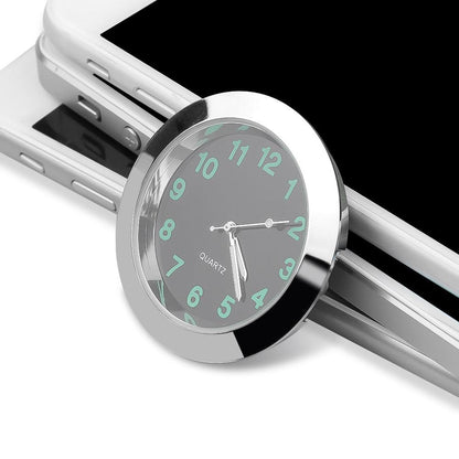 Car Clock Ornament Auto Watch Decoration Automobiles  Car Dashboard Clock Cars Air Vent Clip Quartz Clocks Mini Luminous Quartz Analog Watch Universal Pocket Stick-On Clock Perfect Interior Dashboard Time Display Digital Pointer Clock In Car Accessories