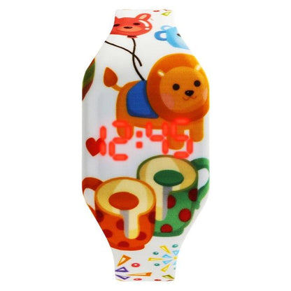 Cartoon Childrens Cute Watches LED Digital Clock Kids Student Dinosaur Digital Sport Watch For Boys Girls Kid Waterproof Electronic Functional Cute Outdoor Kids Watches