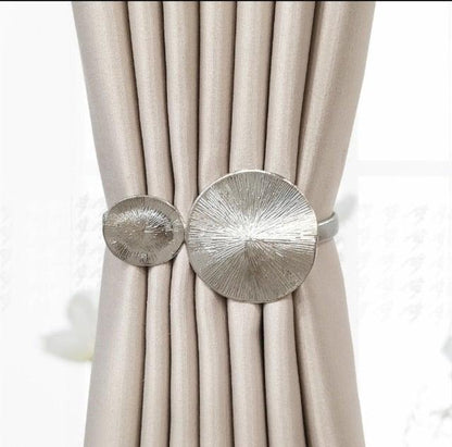 Curtain Tieback High Quality Elastic Holder Hook Buckle Clip Pretty And Fashion Polyester Decorative Home Accessories Leaves Curtain Holder Holdback For Window Drapery Convenient Office Home Decoration Buckle Holdbacks Curtain Straps
