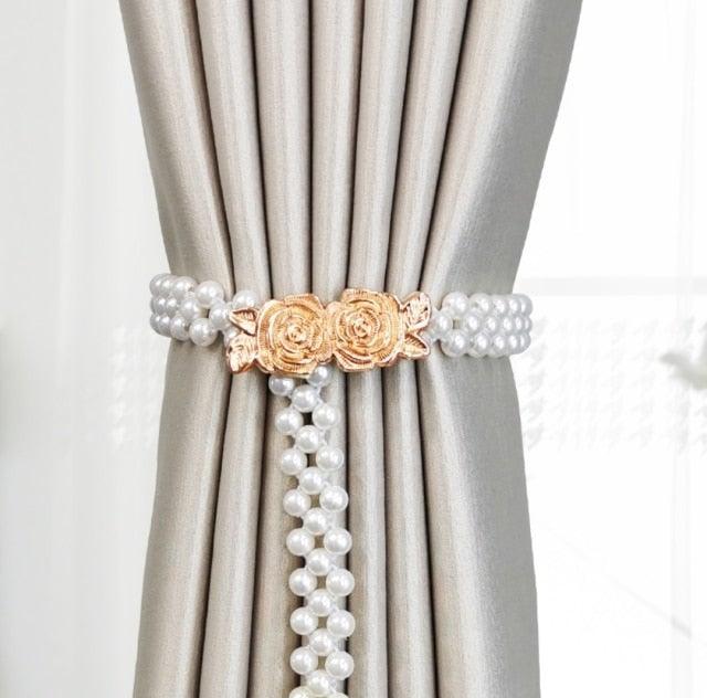 Curtain Tieback High Quality Elastic Holder Hook Buckle Clip Pretty And Fashion Polyester Decorative Home Accessories Modern Simple Style Curtain Tie Backs