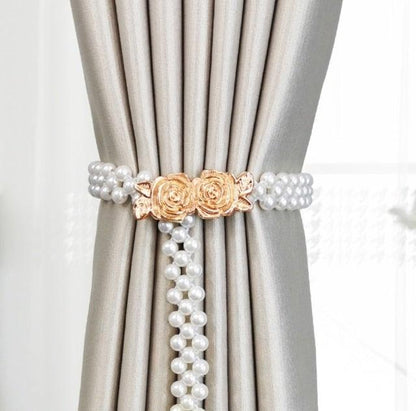 Curtain Tieback High Quality Elastic Holder Hook Buckle Clip Pretty And Fashion Polyester Decorative Home Accessories Modern Simple Style Curtain Tie Backs