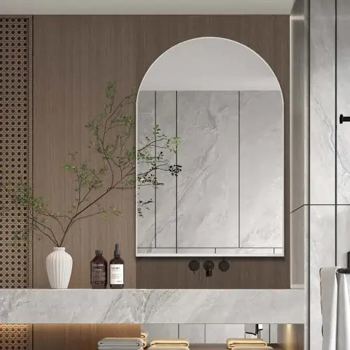 24x36 Inch Vaulted Recessed Metal Frame Bathroom Wall Cabinet With Mirror And Adjustable Shelf Unavailable Platforms- Temu
