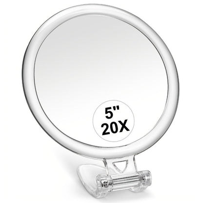 10x15x20x30x40x Double-Sided Handheld Portable Folding Makeup Mirror