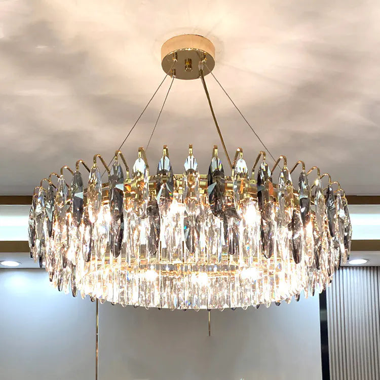 Elegant LED Crystal Chandelier - Contemporary Living Decor