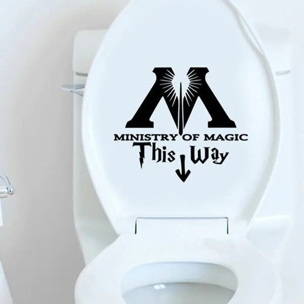 Toilet Wall Stickers, Wall Decals, Toilet Decals