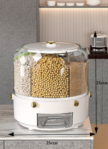360° Rotating Grain Storage Container