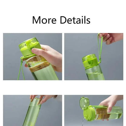 Durable Sports Cup Couple Water Cup Plastic Portable Drink Bottle Tarvel Outdoor Rope Water Bottle Juice Milk Cup Kitchen Water Cup