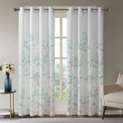 Burnout Printed Curtain Panel (Only 1 Pc Panel)