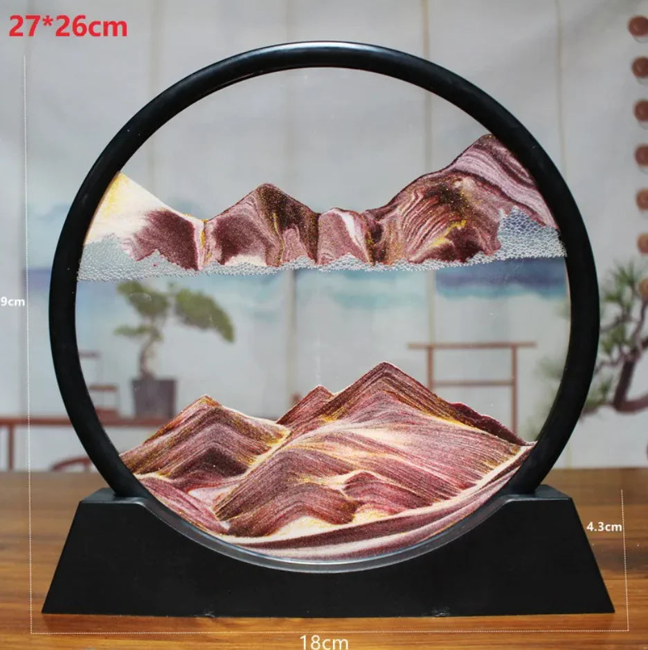 3D Quicksand Hourglass Art