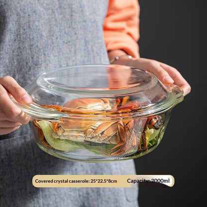 Household High-borosilicate Glass BowlCrystal Glass Instant Noodle Bowl