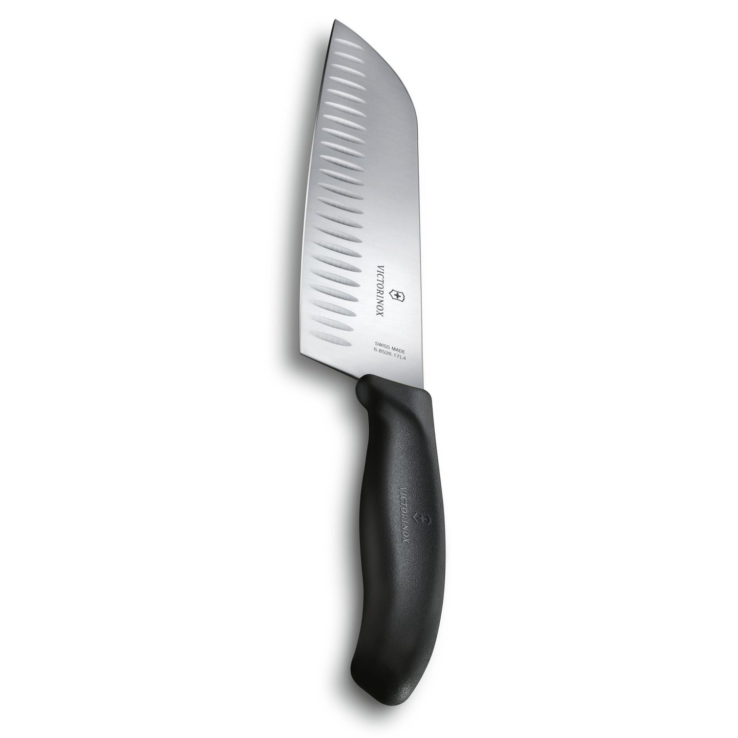 Victorinox Swiss Classic Santoku Knife - Sharp Kitchen Knife with a Fluted Edge - Ergonomic Chopping Knife for Kitchen Essentials - Granton Edge 7"