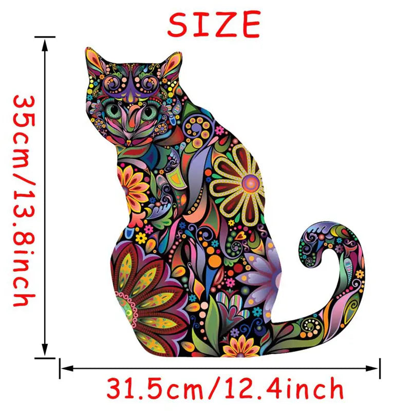 3D Colorful Cat PVC Wall Stickers for Kids' Room