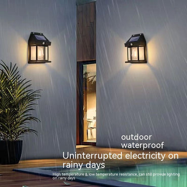 Outdoor Solar  Waterproof Tungsten Induction Garden Wall Lamp