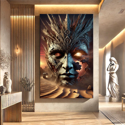 Cool Eclipse Composition Wall Art