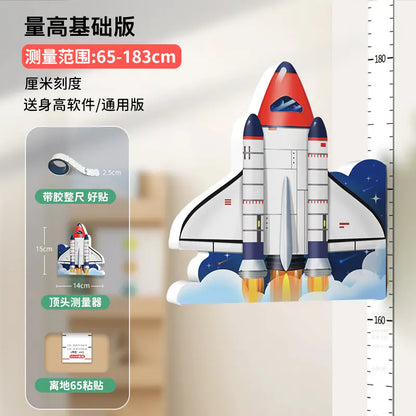 Magnetic 3D Growth Height Chart Wall Sticker for Kids