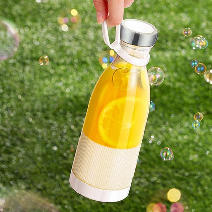 Electric Portable Blender Juice Glass Bottle Fresh Fruit Juicer USB Multifunction Food Strawberry Citrus Milkshake Mixers Maker Mini Electric Portable Blender Juicer Cup USB Rechargeable Juicer Multi-Functional Small Mixer