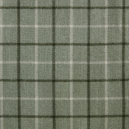 Plaid Rod Pocket and Back Tab Curtain Panel with Fleece Lining Green 50x84