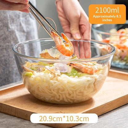Household High-borosilicate Glass BowlCrystal Glass Instant Noodle Bowl