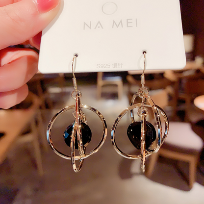 Silver Pin Earrings
