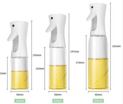 Outdoor Press Oil Spray Bottle - 200ML Glass Oil Dispenser