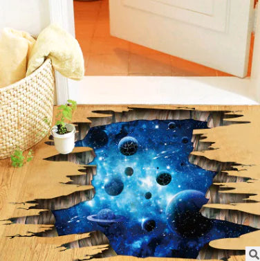 "FX9604 3D Galaxy Wall Stickers with Removable Design"