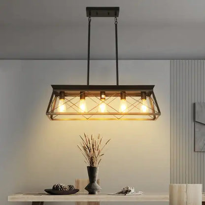 Farmhouse 5-Light Metal Chandelier
