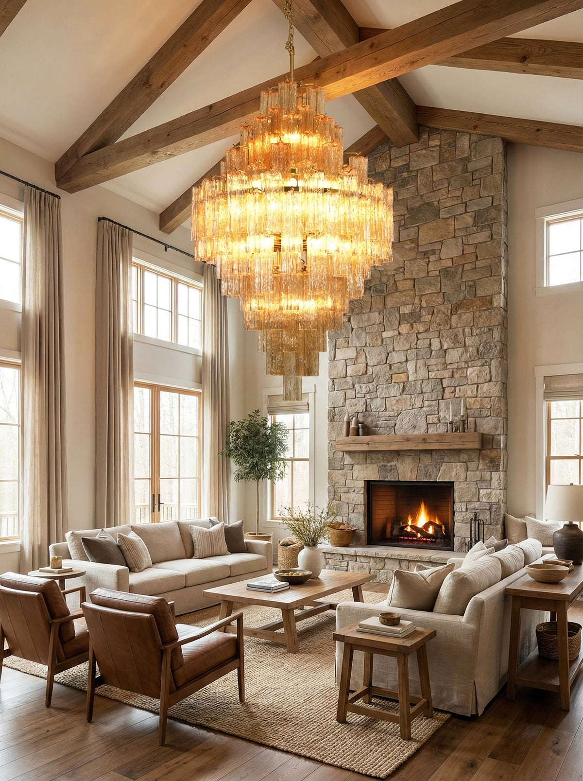Diamond Starburst Addis Chandelier