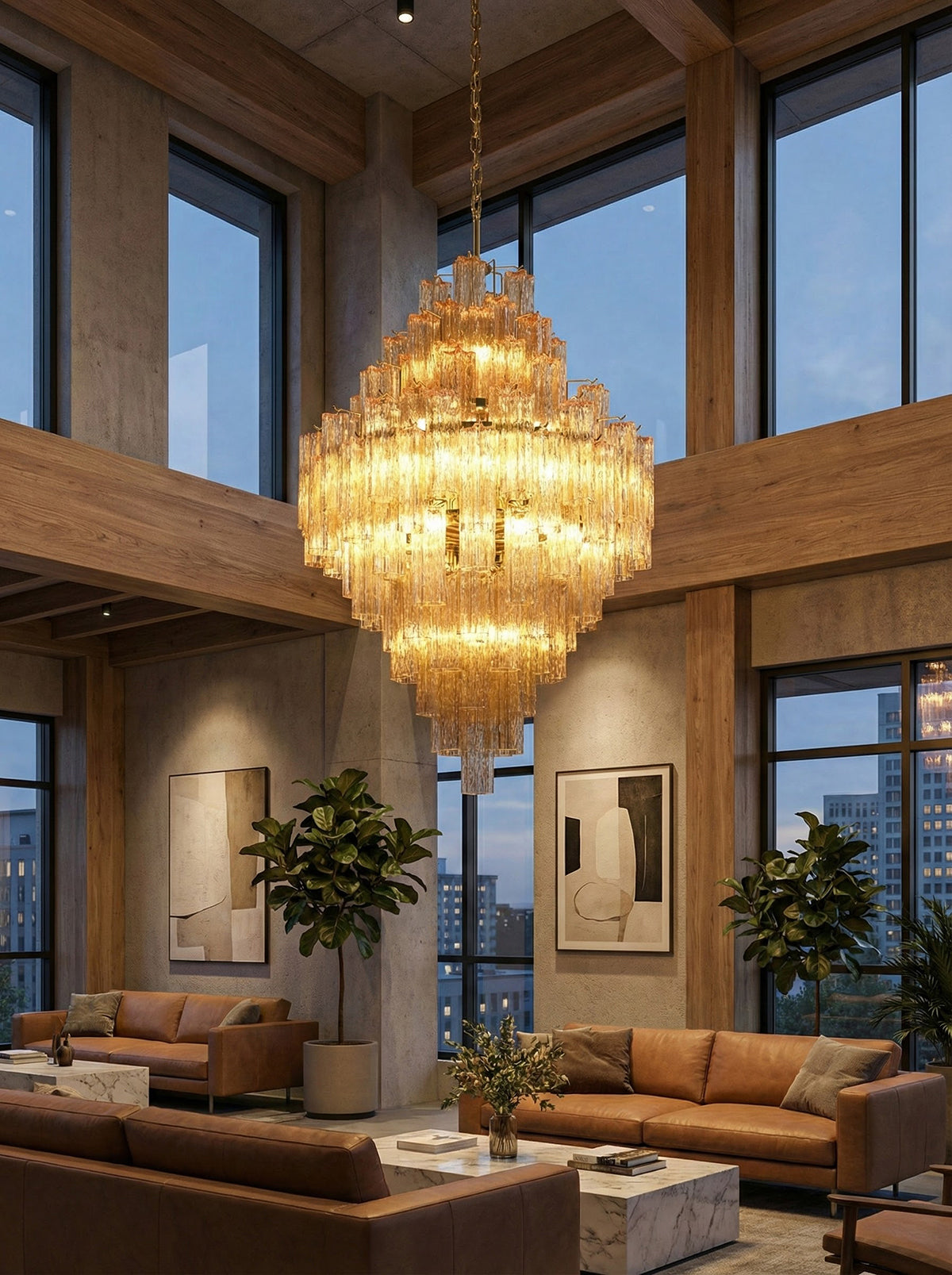 Diamond Starburst Addis Chandelier