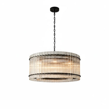 Grand Fluted Glass Tier Chandelier
