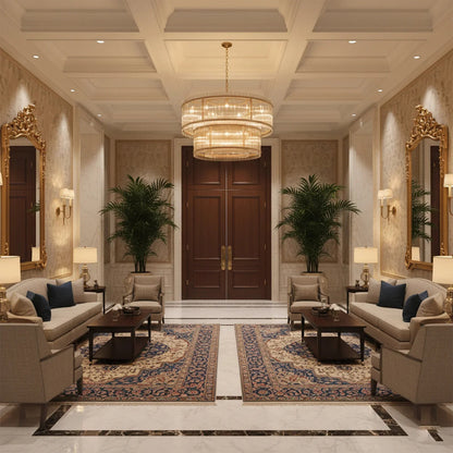 Grand Fluted Glass Tier Chandelier