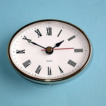 High Quality Vintage Black Metal Art Table Clock Metal Retro Silent Non-Ticking Battery Control Classic Roman dial Small Table Clock for Bedrooms