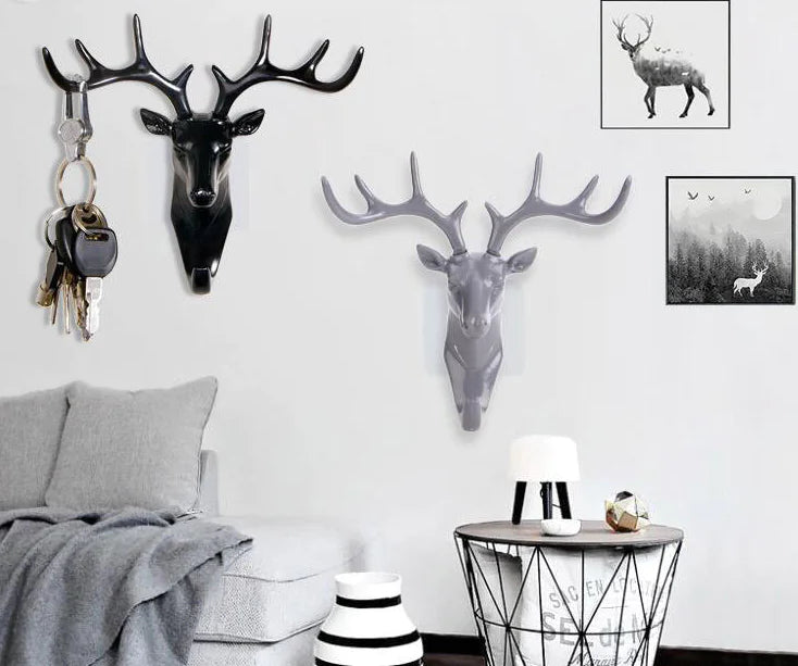 3D Animal Shape Wall Hooks, No-Trace Adhesive Hooks