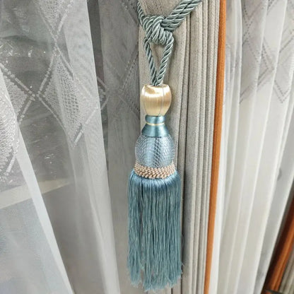 Braided Tassel Tiebacks for Window Curtains (1 Pair)