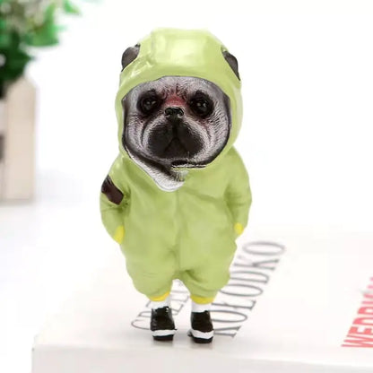 Cute Puppy Resin Backpack Dog Sculpture for Home Decor