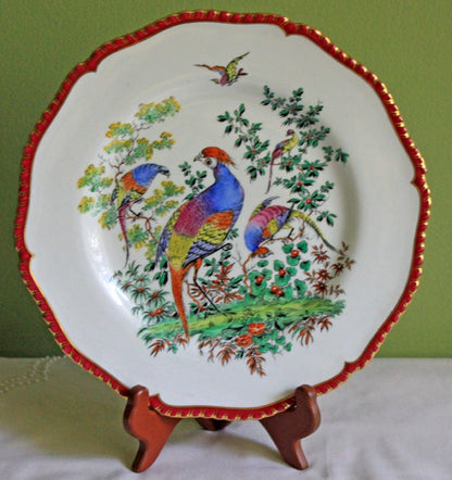 Royal Austria Decorative Plate: Hand-Painted Tea Roses, Fine Bone China