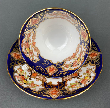 Vintage TeaCup and Saucer. Hand Painted Royal Albert Bone China. Heirloom Pattern. Made in England.
