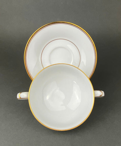 Noritake Allison Tea Set: Gold Band China Cups and Saucers (Set of Five)