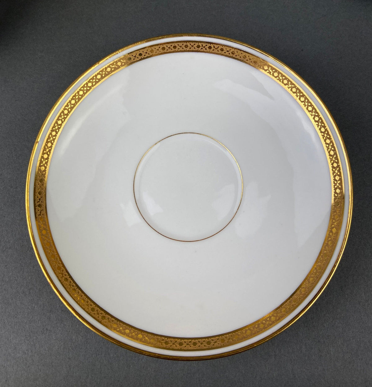 Antique Limoges Porcelain Tea Set, Haviland France, Wedding Band Cups