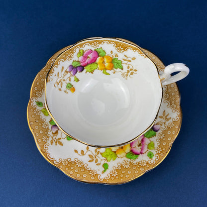 Vintage Royal Albert Tea Cup and Saucer, Flower Garland Crown China
