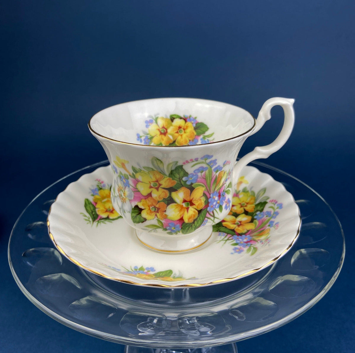 Vintage Royal Albert Tea Cup and Saucer, Sweetheart Roses, Fine Bone China