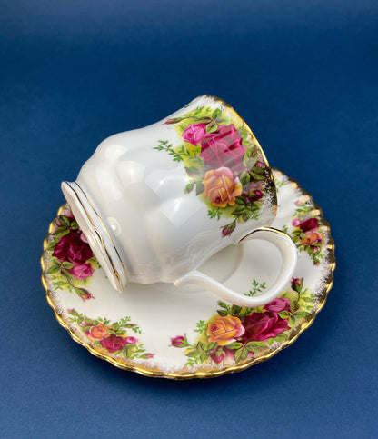 Royal Albert Cup and Saucer, Old Country Roses, Made in England
