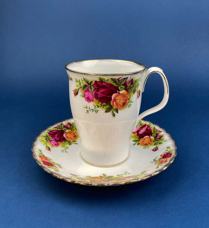 Royal Albert Cup and Saucer: Old Country Roses Coffee Tea Set