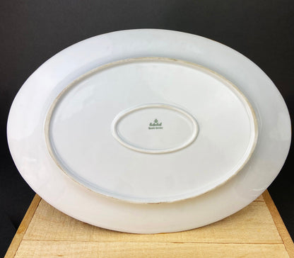 Eschenbach Baronet China Serving Set. Sauce Boat, Three Oval Platters, Egg Cup and Four Shakers with Tray. Germany. Holiday Celebration.