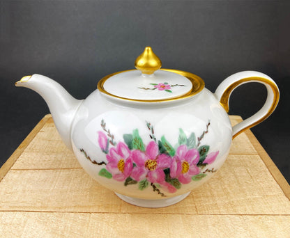 Antique Eschenbach Baronet Tea Set, Bavaria China, Hand-Painted Floral