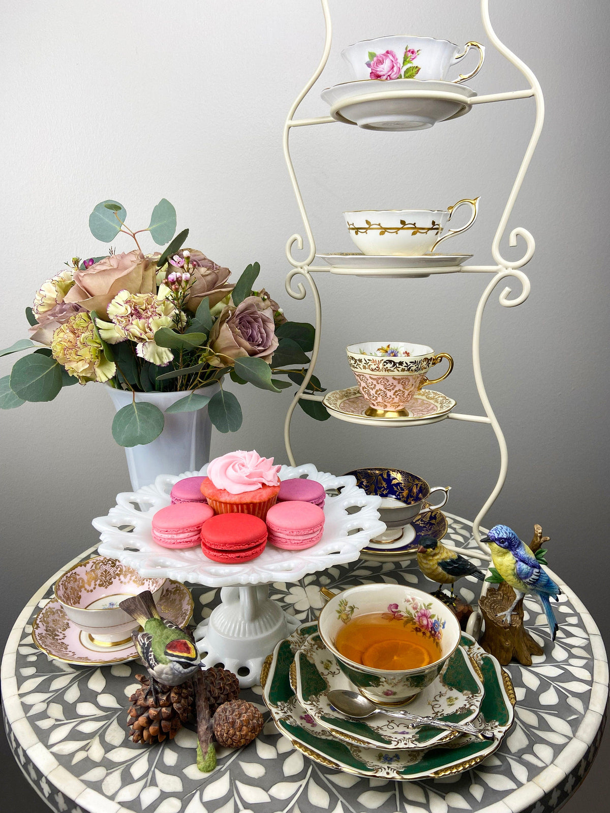 Vintage Royal Albert Cup and Saucer - Blossom Time Series, Hawthorn