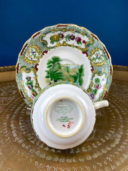 Tiffany and Co. Tea or Coffee Set. Chinoiserie or Asian Hand Painted Motif. Set of 4