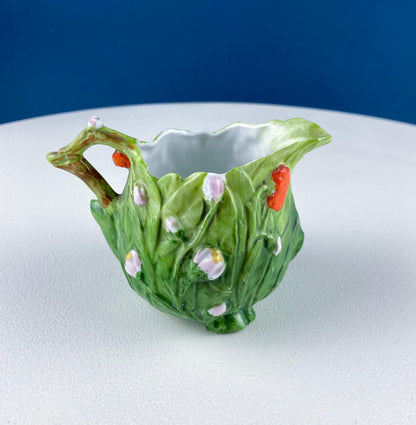Antique Porcelain Pitcher Creamer Jug Shaped like Tomato Pumpkin. Bavaria Royal Bayreuth Porcelain. Modern Farmhouse. Dining Room Decor.