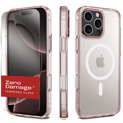 iPhone 16 Pro Max Clear Case & Screen Protector Kit - Rugged Protection, MagSafe | Classic Series