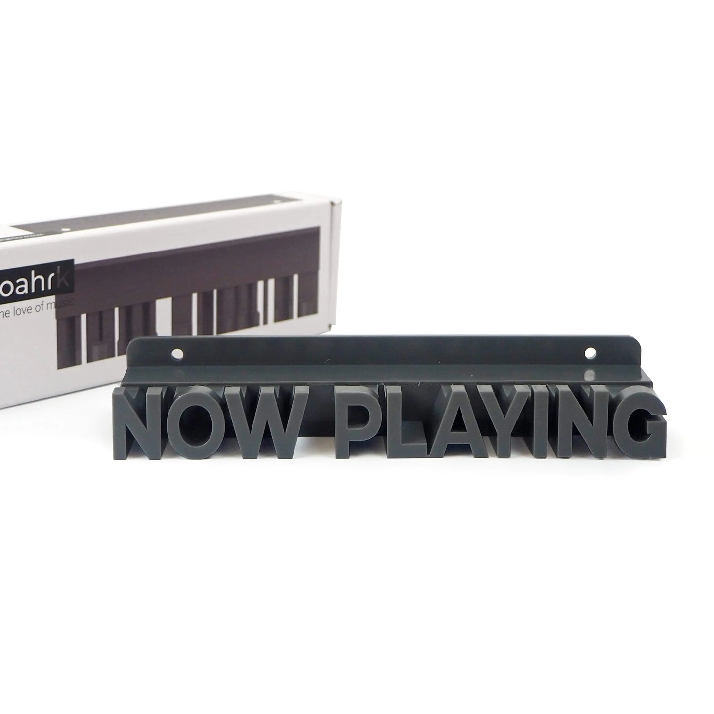 Noahrk Now Playing Vinyl Record Wall Holder - Now Playing Vinyl Record Stand - Vinyl Record Wall Mount Display Vinyl Wall Mount Record Shelf Hanging Wall Record Display Storage LP Holder (Dark Grey)