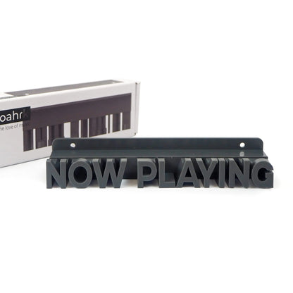 Noahrk Now Playing Vinyl Record Wall Holder - Now Playing Vinyl Record Stand - Vinyl Record Wall Mount Display Vinyl Wall Mount Record Shelf Hanging Wall Record Display Storage LP Holder (Dark Grey)